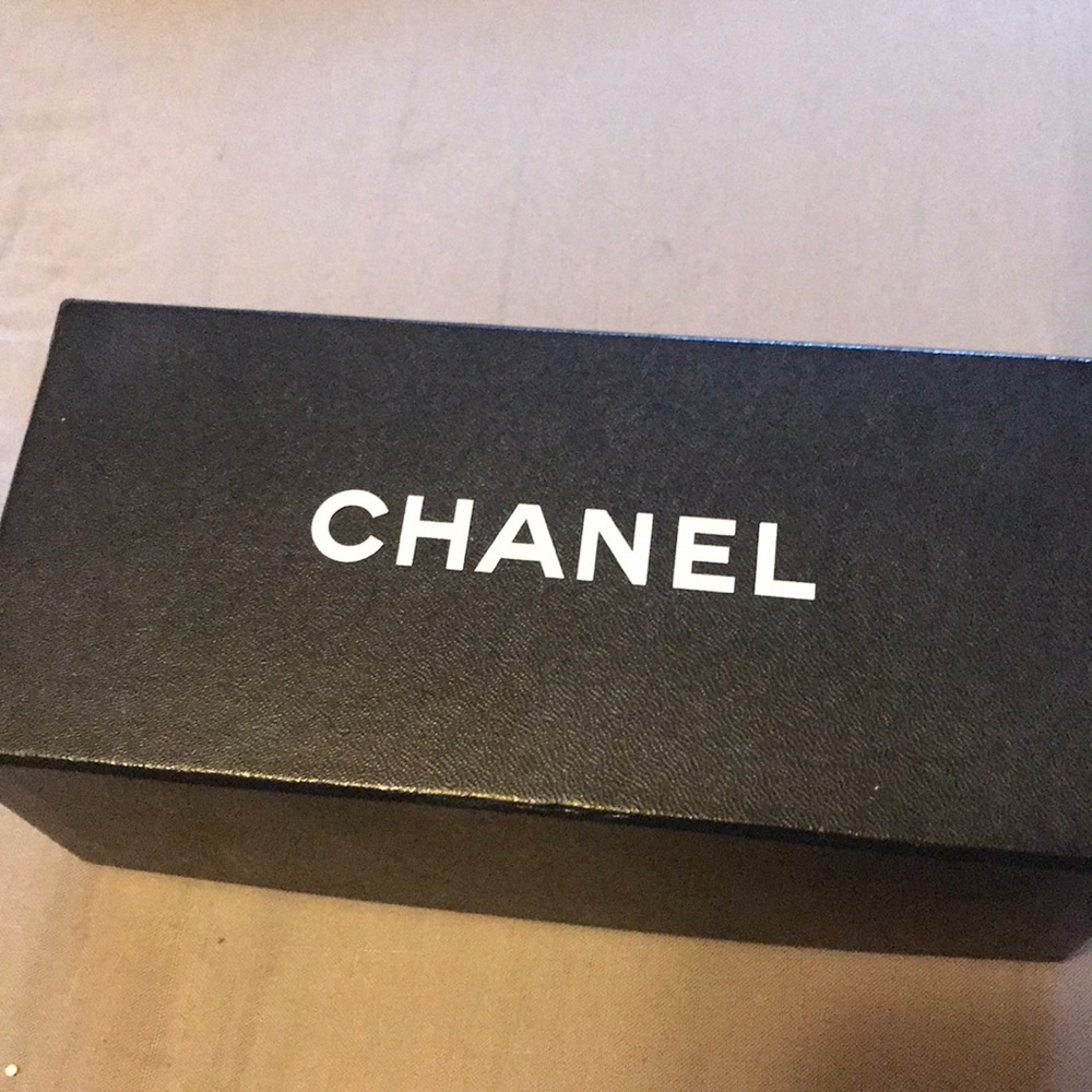 Chanel box and sunglasses case
